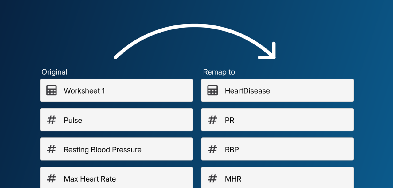 대시보드에서 데이터 복사 및 재매핑