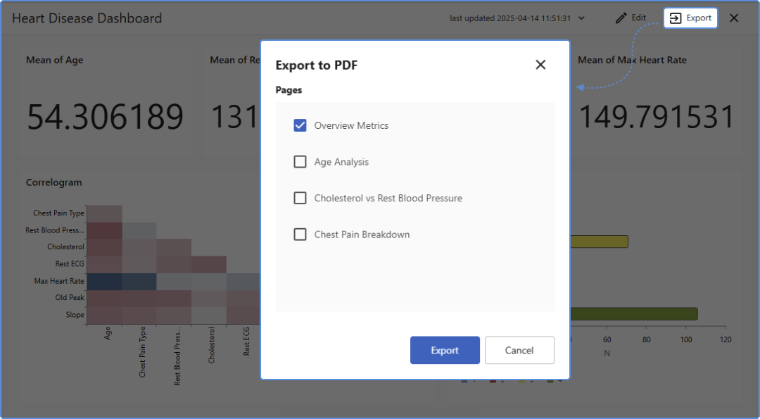 控制台导出为 PDF